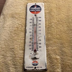 Antique standard fuel oils thermometer
